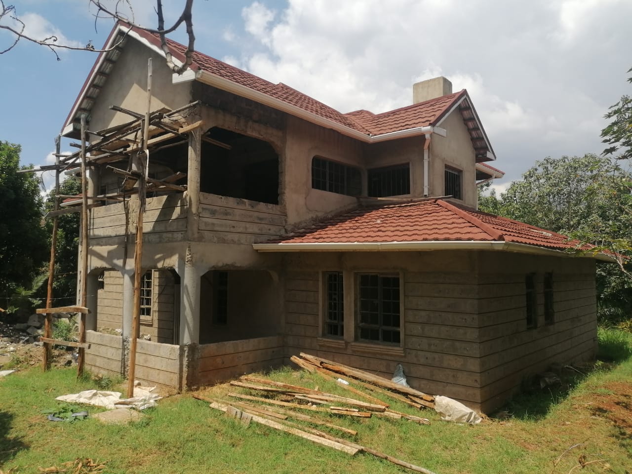 A family home nearing completion